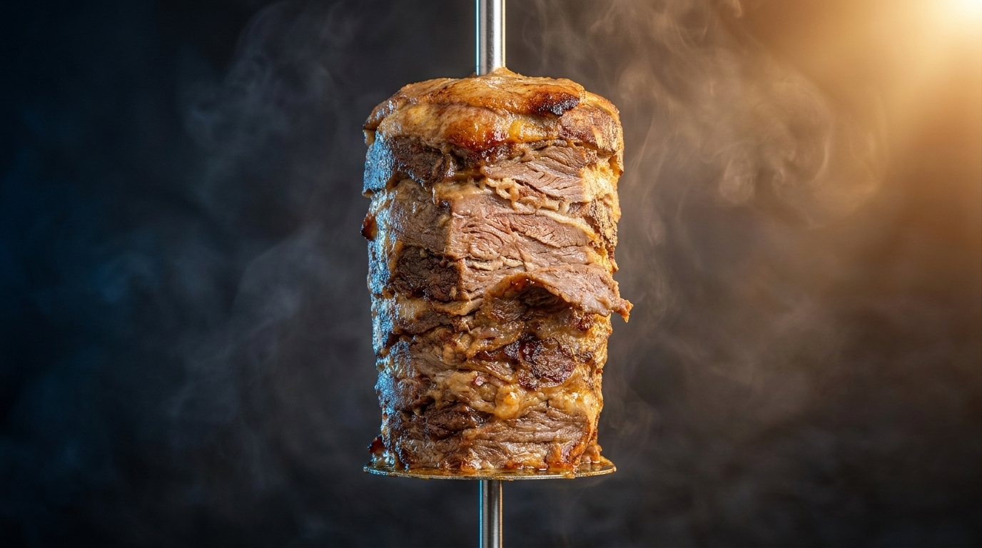 Frischer Döner-Spieß bei CAN Döner Worfelden